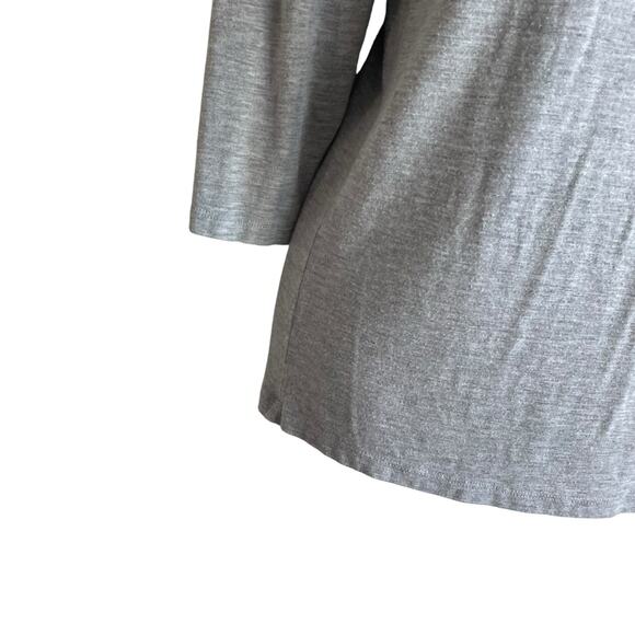 Anthropologie Dolan Left Coast Collection Women Top S Gray Tee Stretch Comfort - Picture 5 of 7